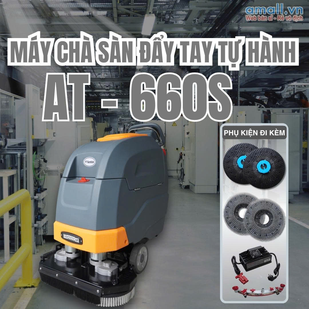 Máy chà sàn đẩy tay AMTEK AT-660S